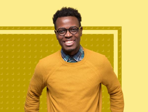 A smiling man