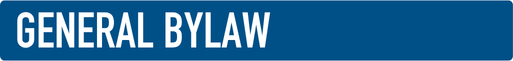 General bylaw
