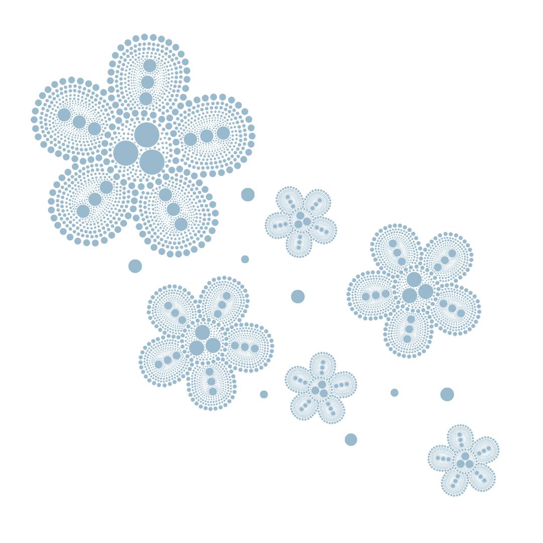 Metis floral dot pattern