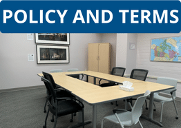 Review the room use and rental policies, terms, and guidelines.