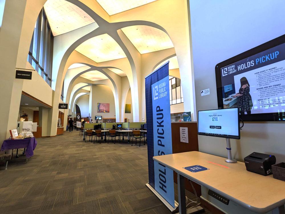 The RPL holds pick up station at Archer Library.